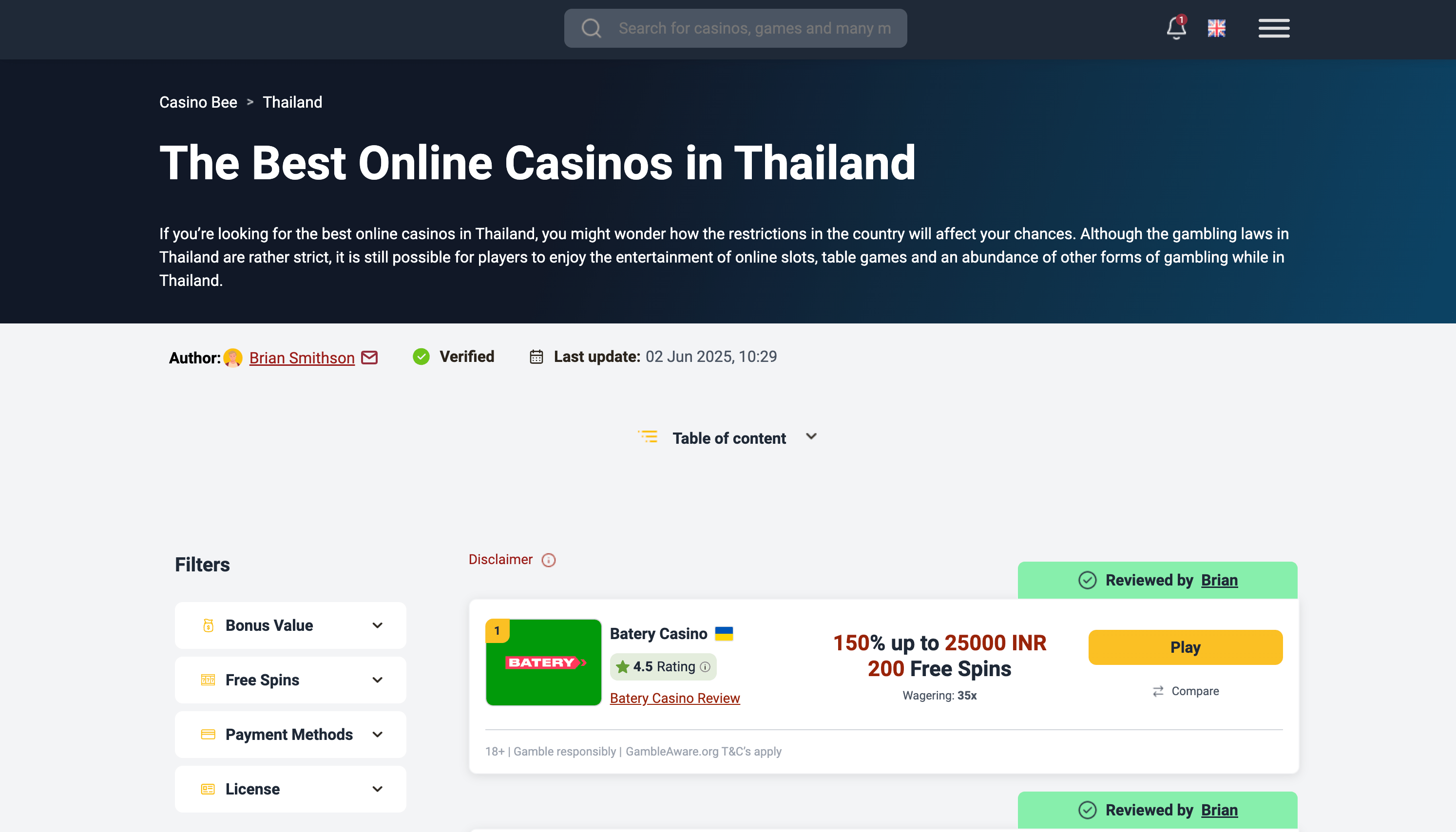 Thailand Reviews